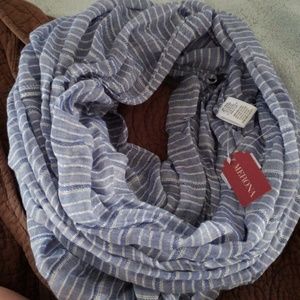 Merona blue infinity scarf